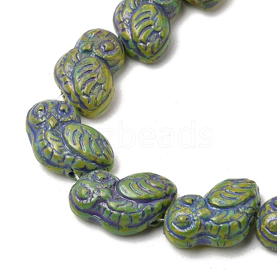 Painted Glass Beads Strands GLAA-Z021-08F-1