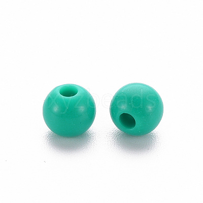 Opaque Acrylic Beads X-MACR-S370-C6mm-S036-1