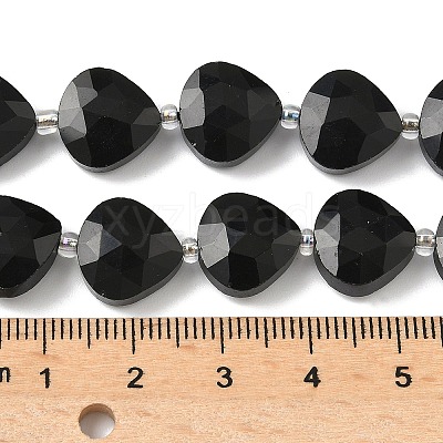 Natural Black Onyx(Dyed & Heated) Beads Strands G-D316-A15-1