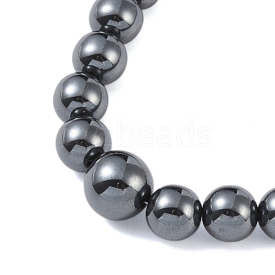 Non-Magnetic Synthetic Hematite Necklaces for Men NJEW-E107-03-1