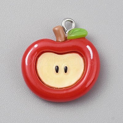 Opaque Resin Pendants RESI-CJC0029-001B-01-1