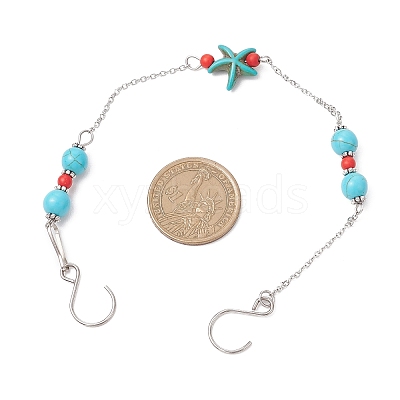 Adjustable Double Hanging Decorations HJEW-JM03475-1