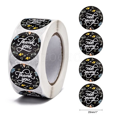 1 Inch Thank You Stickers X-DIY-L028-A17-1