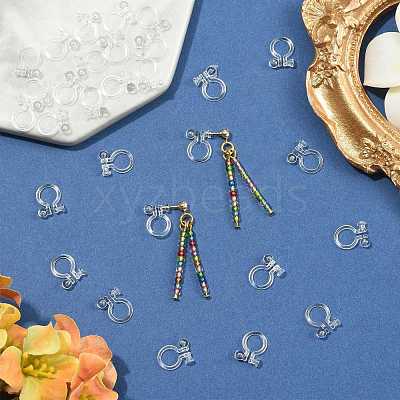 Resin Clip-on Earring Findings X1-FIND-H046-12-01-1