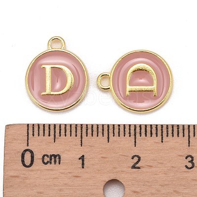 Golden Plated Alloy Enamel Charms X-ENAM-S118-07D-1
