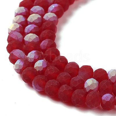 Transparent Glass Beads Strands EGLA-A034-T4mm-MB07-1