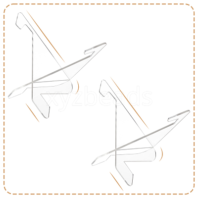 Triangle Acrylic Mobile Phone Holders ODIS-WH0038-101B-1