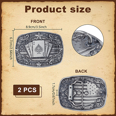 2Pcs Zinc Alloy Smooth Buckles FIND-NB0007-31B-01-1