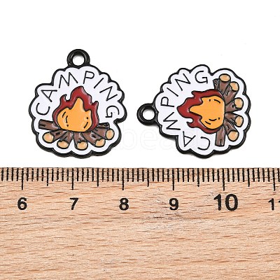 Baking Paint Alloy Enamel Pendants AL-CBA6AEB-13EB-01-1