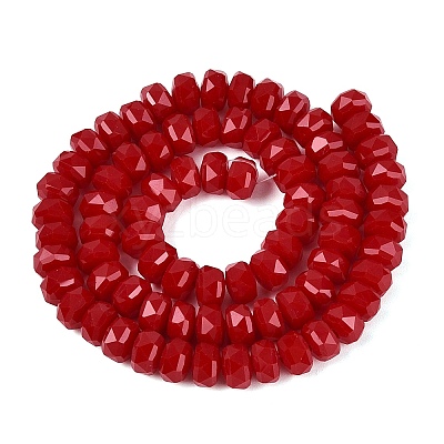 Opaque Glass Beads Strands GLAA-Q114-01A-B04-1