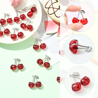 12Pcs Transparent Resin Pendants FIND-SC0019-48-1