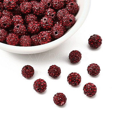 Pave Disco Ball Beads RB-H258-8MM-208-1