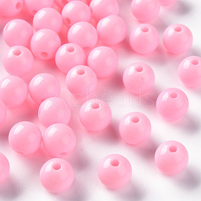 Opaque Acrylic Beads LS-X-MACR-S370-C10mm-A01-1