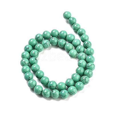 Synthetic Turquoise Beads Strands TURQ-H038-8mm-XXS11-1