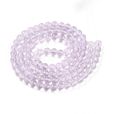 Baking Paint Transparent Glass Beads X1-DGLA-N006-8mm-05-1