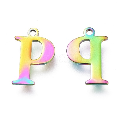 Ion Plating(IP) 304 Stainless Steel Charms STAS-H112-P-M-1