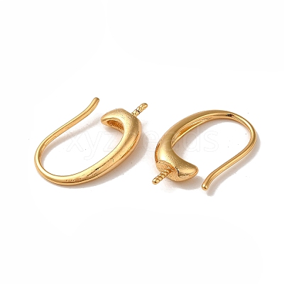 Rack Plating Brass Earring Hooks KK-G480-09G-1