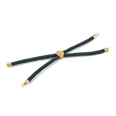 Nylon Cords Bracelet Makings Fit for Connector Charms AJEW-P116-01G-22-1