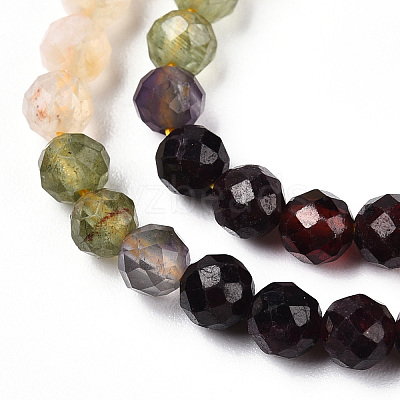 Natural & Synthetic Mixed Gemstone Beads Strands G-D080-A01-01-29-1