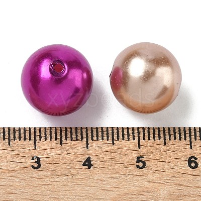 ABS Plastic Imitation Pearl Round Beads SACR-S074-14mm-M-1