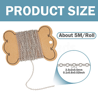 5M 304 Stainless Steel Cable Chains CHS-TADJ0001-01P-1