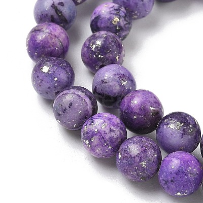 Dyed Natural Dolomite Beads Strands G-D337-8mm-D03-1