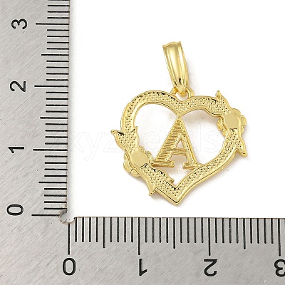 Heart Brass Pendants KK-I714-04G-A-1