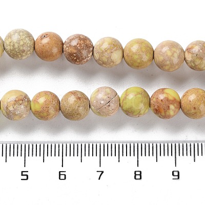 Dyed Natural Regalite/Imperial Jasper/Sea Sediment Jasper Beads Strands G-B124-C01-08-1