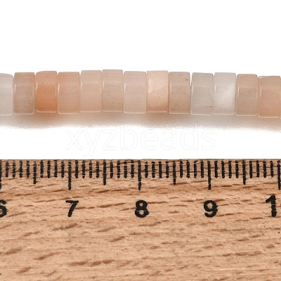 Natural Peach Moonstone Beads Strands GG-CBA8682-B07-1