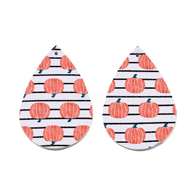 Autumn Theme PU Leather Big Pendants LS-FIND-R074-02B-1