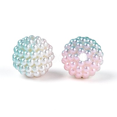 Imitation Pearl Acrylic Beads OACR-T004-15mm-03-1