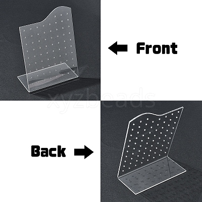 4Pcs 2 Styles Acrylic Earring Display Frame EDIS-YW0001-07-1