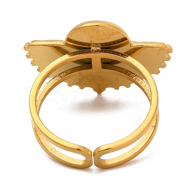 Natural Mixed Stone Finger Rings RJEW-Q822-43G-1