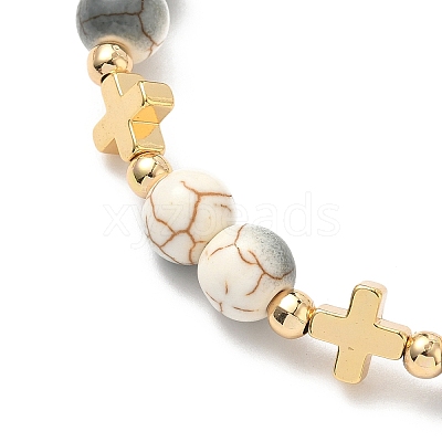 Heart with Eye Alloy Enamel Charm Bracelets BJEW-JB12287-03-1