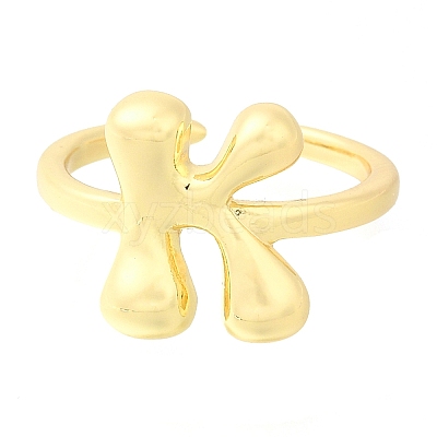 Rack Plating Brass Open Cuff Rings RJEW-S394-01G-K-1