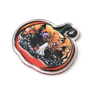 Halloween Printed Acrylic Pendants MACR-I041-02D-1
