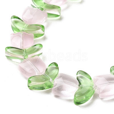 Transparent Glass Beads Strands LAMP-H061-02C-1