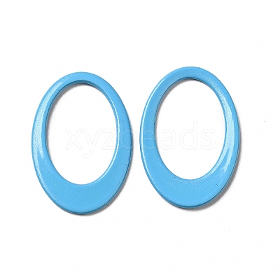 Spray Painted 201 Stainless Steel Linking Rings STAS-G304-05-1