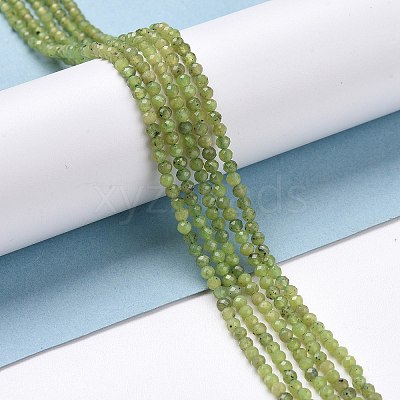 Natural Olive Jade Beads Strands G-D463-13A-1