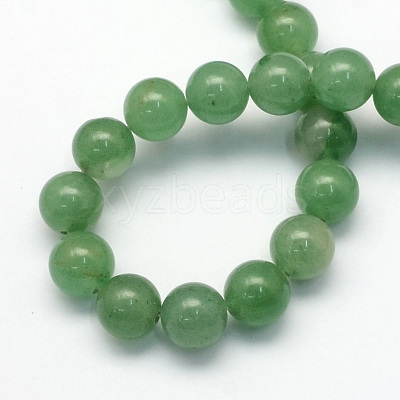 Natural Green Aventurine Round Beads Strands X-G-S150-6mm-1