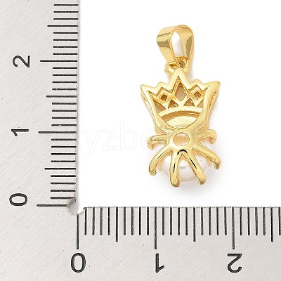 Rack Plating Brass Pendants KK-K293-24G-G-1