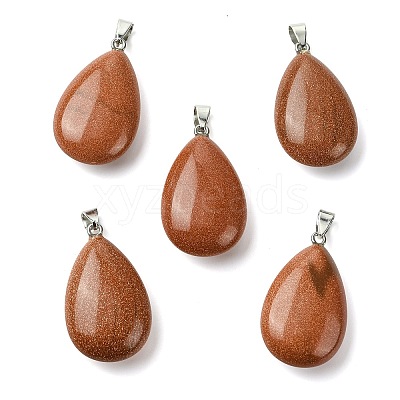Synthetic Goldstone Pendants GG-K002-09H-1