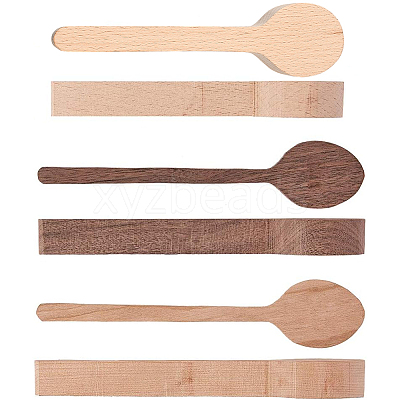 Wood Carving Spoon AJEW-GF0001-40-1