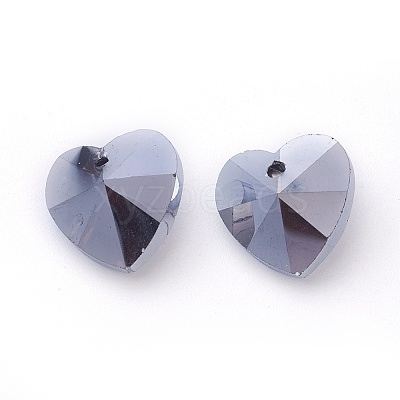 Romantic Valentines Ideas Glass Charms LS-G030V14mm-31-1