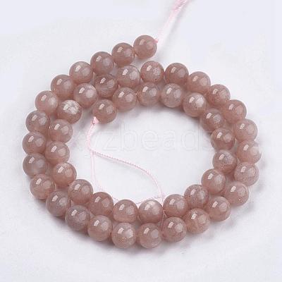 Natural Sunstone Beads Strands G-J157-10mm-07-1