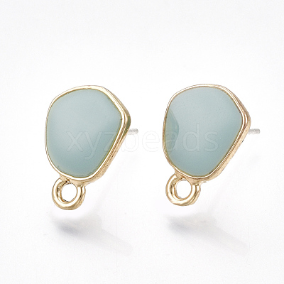 Alloy Stud Earring Findings PALLOY-S177-39B-1
