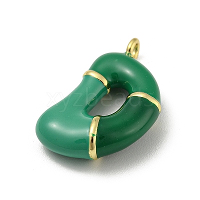Brass Enamel Pendants KK-E093-03G-D-1