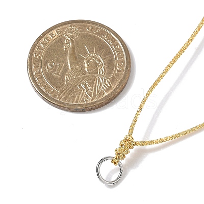 Adjustable Polyester Cord Necklace Making AJEW-JB01379-01-1