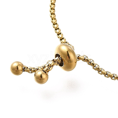 304 Stainless Steel Box Chain Slider Bracelets BJEW-M233-05G-1