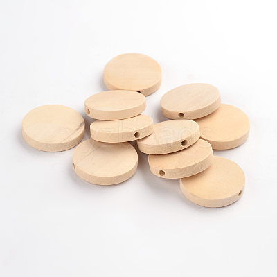 Unfinished Wood Beads WOOD-S650-93-LF-1